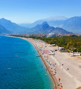 Beach in Antalya, Turkey