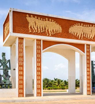 Rue des Esclaves monument, Ouidah, Benin