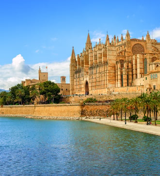 La Seu cathedral in Palma de Mallorca, Spain