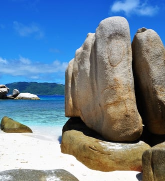 Rocks on Cousin Island, Seychelles
