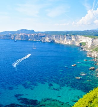 White cliffs at Bonifacio, Corsica