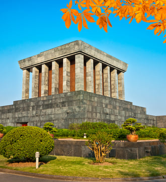 Ho Chi Minh's Mausoleum in Hanoi, Vietnam