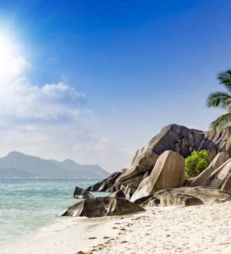 Beach on La Digue, Seychelles