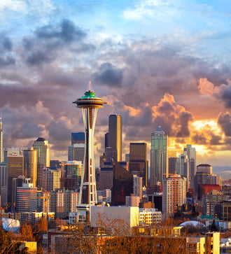 Sunset over Seattle