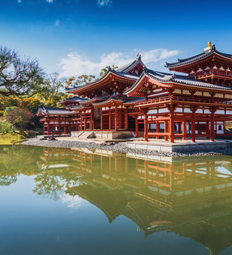 Byodo-in Buddhist temple, Kyoto, Japan