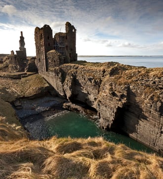 Girnigoe castle near Scrabster, Scotland