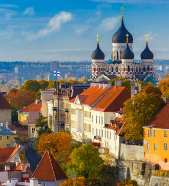 Toompea Hill in Tallinn, Estonia
