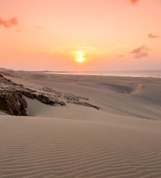 Sunset over Praia de Chaves on Boa Vista, Cape Verde