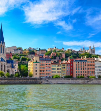 Saone riverfront, Lyon
