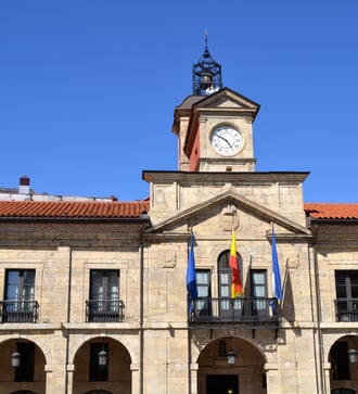 City hall in Aviles, Asturias, Spain