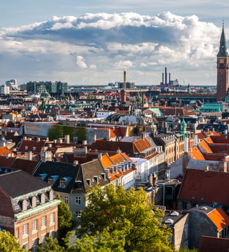 Copenhagen city skyline