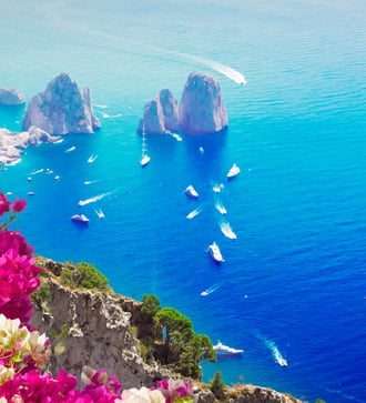 Faraglioni cliffs in Capri, Italy