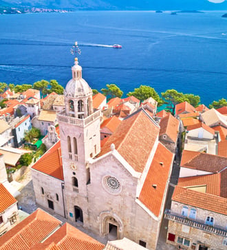 Cathedral in Korcula, Croatia