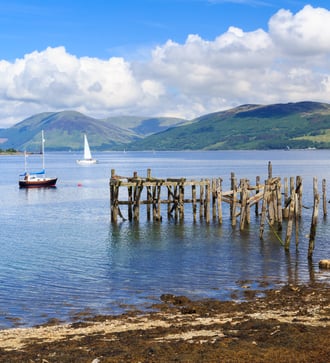 Port Bannatyne on the Isle of Bute, Scotland