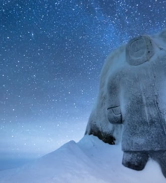Memorial to Relocated Inuits at Resolute Bay, Nunavut, Canada