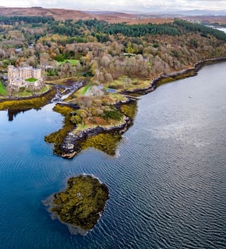 Dunvegan Castle on the Isle of Skye, Scotland