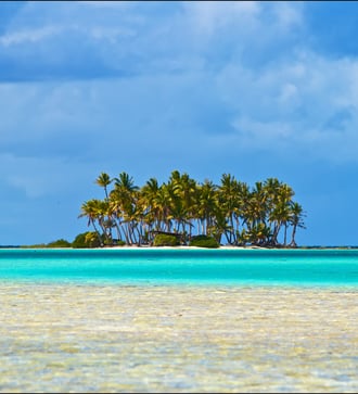 Island in the Rangiroa atoll, French Polynesia