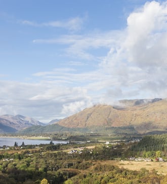 View from Glen Righ over Loch Linnhe and Ardnamurchan, Scotland
