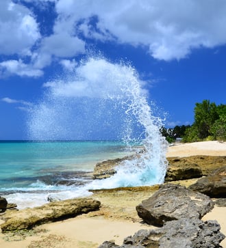 Frederiksted beach on St Croix, US Virgin Islands