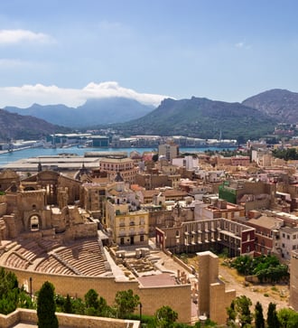 Roman theatre in Cartagena, Spain