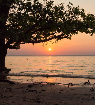 Sunset in Alter do Chao, Brazil