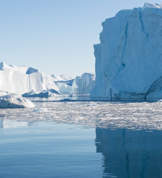 Icebergs in Disko Bay, Greenland