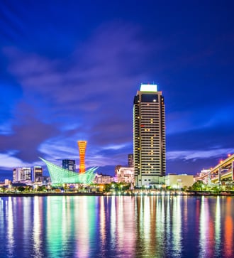 Kobe, Japan at night