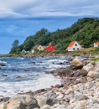Houses in Bornholm, Denmark