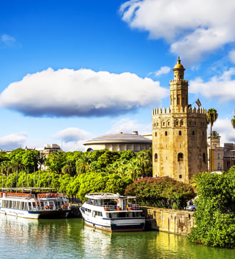 Golden Tower on the Guadalquivir river, Seville