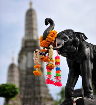 Elephant statue at Wat Arun, Bangkok