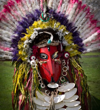Dragon dance mask, Sepik River, Papua New Guinea