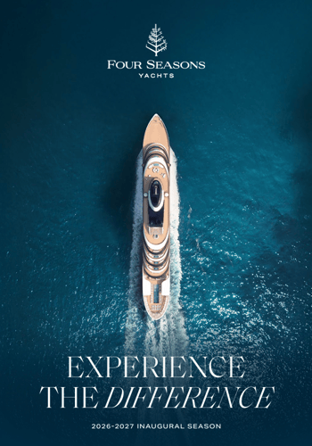 Four Seasons Yacht 2026 2027 Inaugral Season brochure cover