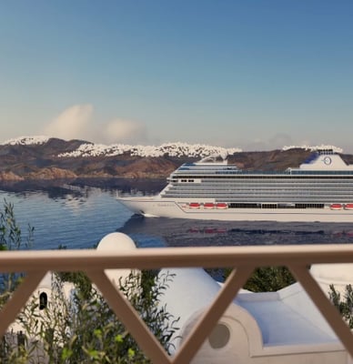 Rendering of Oceania Sonata, the new ship from Oceania Cruises