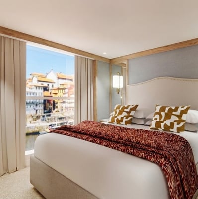 Suite rendering on board S.S. São Rafael, Uniworld's newest Douro River vessel
