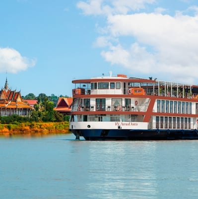 AmaDara river cruise ship on the Mekong River