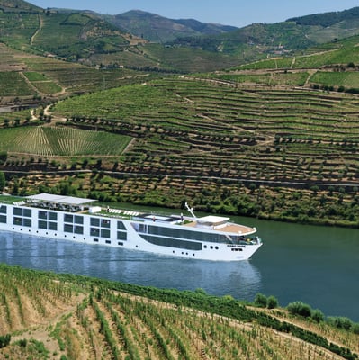 Scenic Azure on the Douro river