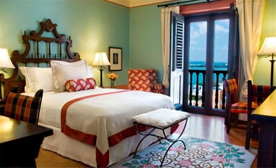 Room at El Convento hotel, San Juan, Puerto Rico