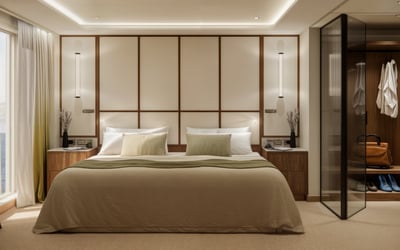 Junior Penthouse Suite located mid deck onboard Crystal Cruises’ Crystal Grace
