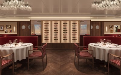 Osteria D’Ovidio Restaurant, Onboard Crystal Cruises’ Crystal Grace