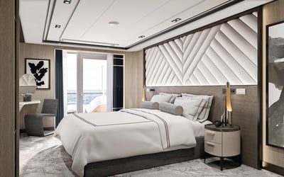 Regent Seven Seas Grandeur - Grandeur Suite bedroom