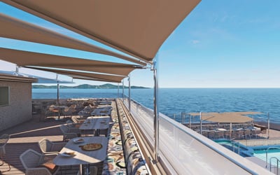 Rendering of Crustory pizzeria on board Scenic Ikon