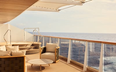 Serenity Residence balcony on board Explora Journeys