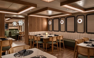 Basil + Bamboo restaurant on board Windstar Cruises' Star Seeker