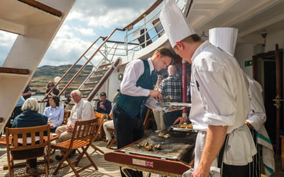 Hebridean Princess - Barbecue on the Skye Deck