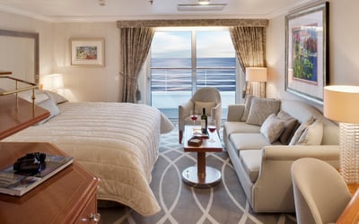Aquamarine Veranda Suite on board Crystal Symphony