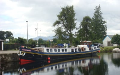 European Waterways' barge Scottish Highlander in Scotland