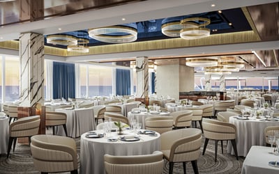 Rendering of Compass Rose on board Seven Seas Prestige