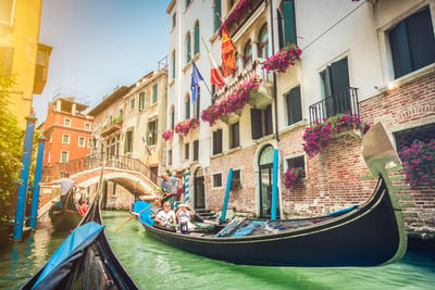 Gondolas in Venice
