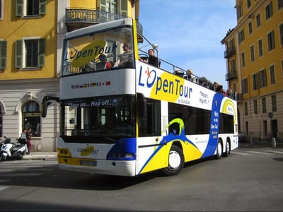 Open top bus, Nice