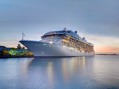 Exterior of the Oceania Marina ship
